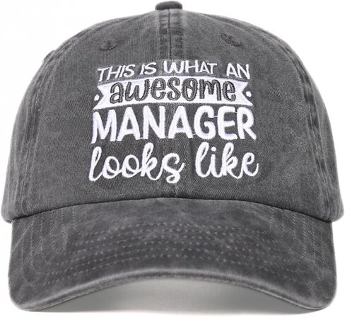 InnoBeta Manager Gifts, Cap for Women for Christmas, Birthday, Adjustable Embroidered Baseball Hat (Grey) in Saudi Arabia