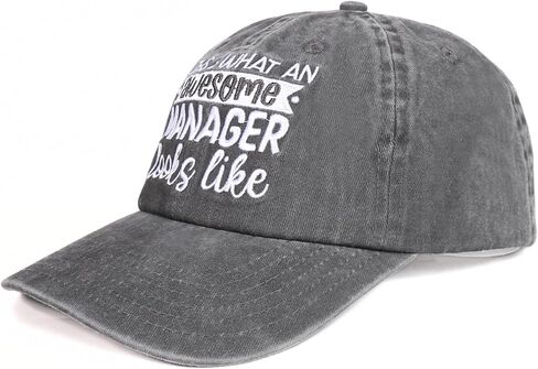 InnoBeta Manager Gifts, Cap for Women for Christmas, Birthday, Adjustable Embroidered Baseball Hat (Grey) in Saudi Arabia