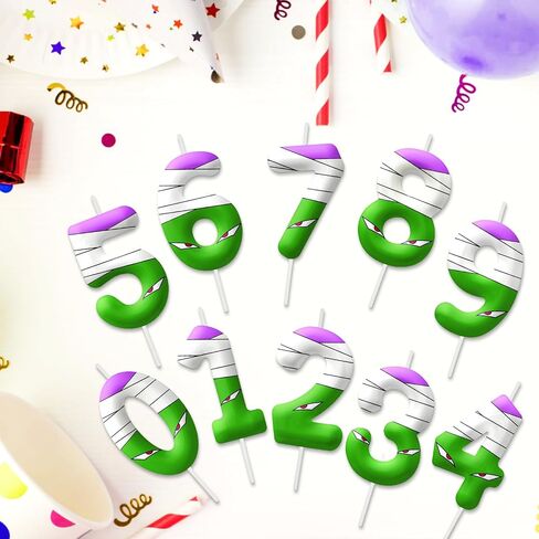 شموع عيد ميلاد سوداء الأرجواني ، رقم 1 شموع عيد ميلاد لحفلات عيد ميلاد ، 2.4 بوصة شموع عيد ميلاد لكعكة توببر الحفلات ، زينة عيد ميلاد للأطفال (رقم 1) in Kuwait