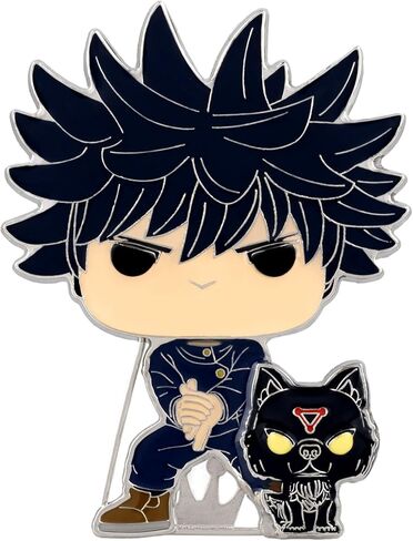 Loungefly POP! Large Enamel Pin ANIME: Jujutsu Kaisen -Megumi Fushiguro Enamel Pins - Cute Collectable Novelty Brooch - for Backpacks & Bags - Gift Idea - Official Merchandise - Anime Fans in Saudi Arabia