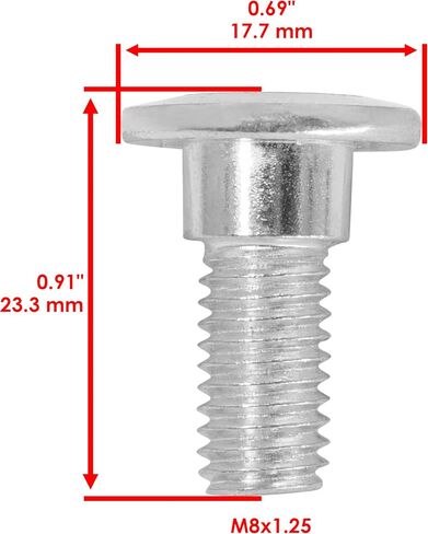 Caltric 2 Kick Start Starter Lever Pedal Stud Bolt Compatible with Kawasaki KX250 1994-1998 in Saudi Arabia