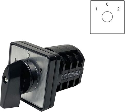 LW8-10/3 Manual Changeover Rotary Cam Switch Three Poles 10A 12 Terminals Sliver Contacts 10amp Interruptor(102) in Saudi Arabia