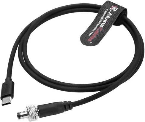 Alvin's Cables PD Type-C to Locking DC 5.5×2.5mm Fast Charging Power Cable for Atomos Ninja V, SmallHD 702 Touch Monitor 1M/39.4inches in Saudi Arabia