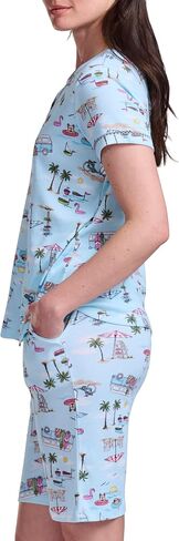 Karen Neuburger womens Short Sleeve Bermuda Set in Saudi Arabia