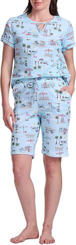 Karen Neuburger womens Short Sleeve Bermuda Set in Saudi Arabia