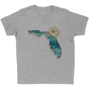 Watercolor Florida Kids T-Shirt Youth in Saudi Arabia