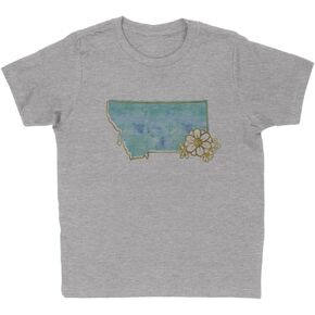 Watercolor Montana Kids T-Shirt Youth in Saudi Arabia