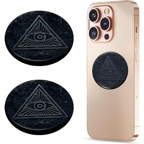 6 Pcs Shungite Neutralizer Sticker for Cell Phone 20 mm/ 0.79 Inch Shungite Stones Plate for Tablet Laptop Computer in Kuwait