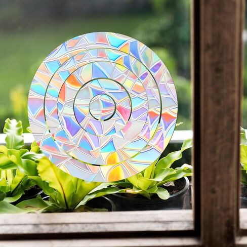 48 Pcs Anti Collision Window Decals for Bird Strikes 3 Sheets of Static Window Clings Circle and Ring Style Stop Birds Flying Into Windows Bird Strike Prevention Glass Door Windows Stickers in Saudi Arabia