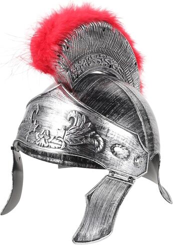Knight Helmet:Roman Helmet, Silver Plastic Roman Soldier Costume Prop for Halloween and Theme Parties in Saudi Arabia