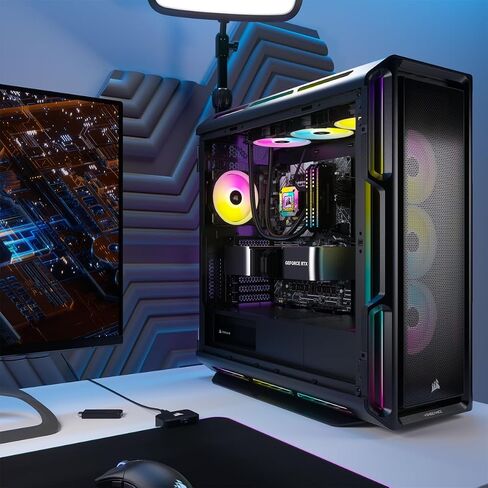 Corsair Vengeance i8100 Series Gaming PC - Liquid Cooled Intel Core i9 13900KS CPU - NVIDIA GeForce RTX 4090 GPU - 64GB Dominator Platinum RGB DDR5 Memory - 2TB M.2 SSD - Black in Saudi Arabia