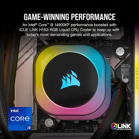 Corsair Vengeance i8100 Series Gaming PC - Liquid Cooled Intel Core i9 13900KS CPU - NVIDIA GeForce RTX 4090 GPU - 64GB Dominator Platinum RGB DDR5 Memory - 2TB M.2 SSD - Black in Saudi Arabia