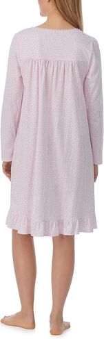 Eileen West Women's Cotton Knit Long Sleeve Short Gown in Saudi Arabia