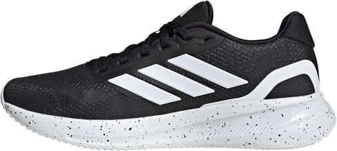 adidas Men's Run Falcon 5 Sneaker, Black/White/Black, 8 in Saudi Arabia