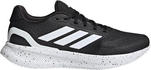 adidas Men's Run Falcon 5 Sneaker, Black/White/Black, 8 in Saudi Arabia