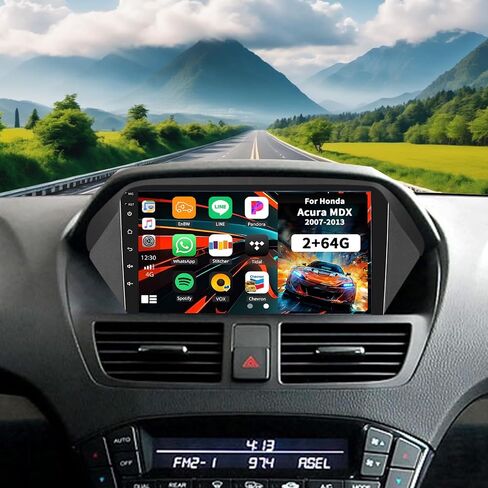 [2+64G] Android 13 Car Stereo for Honda Acura MDX 2007-2013 with Wireless Apple Carplay&Android Auto,9 Inch Touch Screen Car Radio with Mirror Link Bluetooth FM/RDS WiFi GPS SWC+ Backup Camera in Saudi Arabia