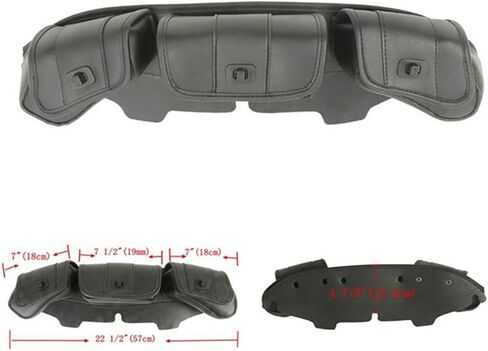 Windshield Bag Tri Pouch 3 Pocket For Harley Touring Electra Street Glide 96-13 in Saudi Arabia