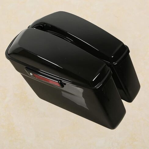 Green-L Gloss Black Hard Saddlebags Fit for Harley Touring Road King Street Glide Electra Glide Ultra 1994-2013 in Saudi Arabia