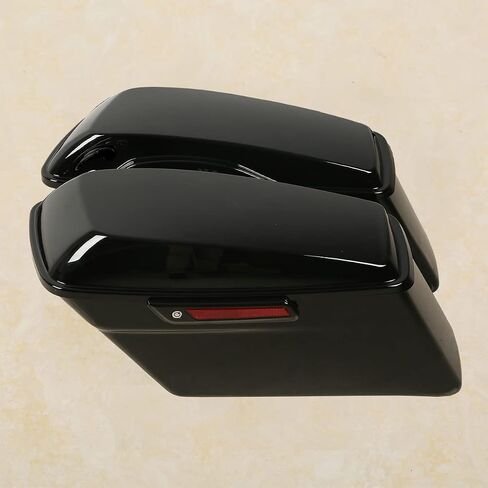 Green-L Gloss Black Hard Saddlebags Fit for Harley Touring Road King Street Glide Electra Glide Ultra 1994-2013 in Saudi Arabia