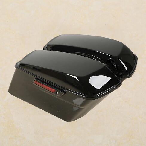 Green-L Gloss Black Hard Saddlebags Fit for Harley Touring Road King Street Glide Electra Glide Ultra 1994-2013 in Saudi Arabia