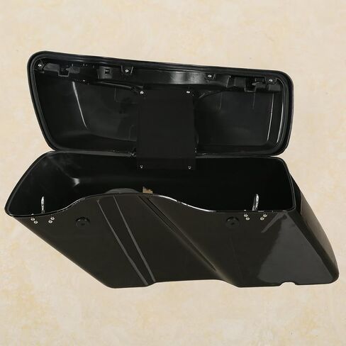 Green-L Gloss Black Hard Saddlebags Fit for Harley Touring Road King Street Glide Electra Glide Ultra 1994-2013 in Saudi Arabia