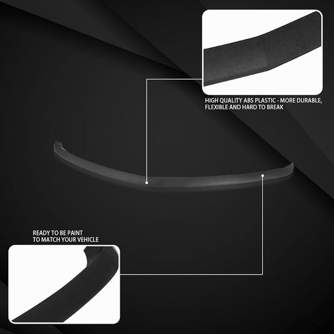 AUTOZENSATION Compatible with 2005-2010 Dodge Charger, Factory Style ABS Front Bumper Lip Spoiler in Saudi Arabia