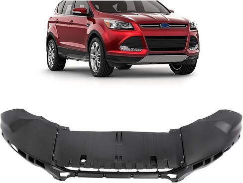 KUAFU Front Bumper Lower Valance Panel Compatible with 2013-2016 Ford Escape Replacement for CJ5Z-17D957-AA CJ5Z17D957AA FO1095247 Front Lip Air Dam Deflector Plastic Textured Black in Saudi Arabia