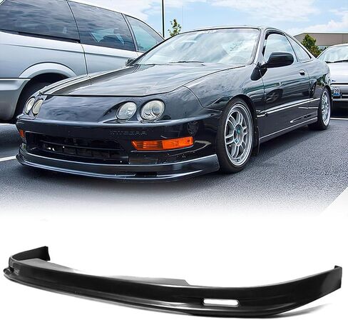 مفسد ذقن الشفاه الأمامي المصد ، متوافق مع 1998-2001 Acura Integra ، Mu Style Polyurethane (PU) الحامي السفلي السفلي ، الأسود غير المصقول ، 1 PC in Saudi Arabia