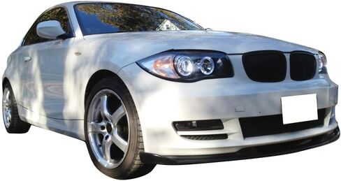 Front Bumper Lip Compatible with 2007-2011 BMW E82, H-Style PU Black Front Lip Spoiler Splitter by IKON MOTORSPORTS in Saudi Arabia