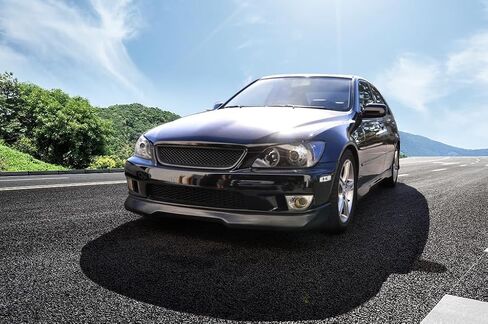 Front Bumper Lip Compatible with 2001-2005 Lexus IS300, GR Style Polyurethane (PU) Unpainted Black Guard Protection Finisher Under Chin Spoiler by IKON MOTORSPORTS, 2002 2003 2004 in Saudi Arabia