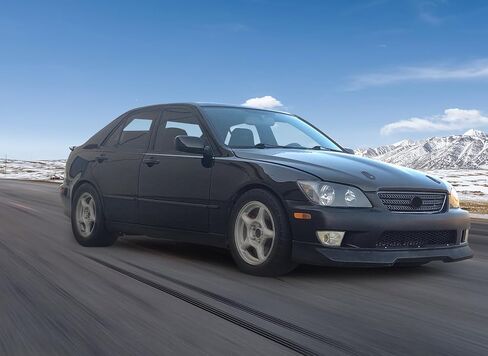 Front Bumper Lip Compatible with 2001-2005 Lexus IS300, GR Style Polyurethane (PU) Unpainted Black Guard Protection Finisher Under Chin Spoiler by IKON MOTORSPORTS, 2002 2003 2004 in Saudi Arabia