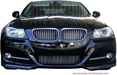 Pre-Painted Front Bumper Lip Splitter Compatible with 2009-2012 BMW E90, L Type Painted Black Sapphire Metallic # 475 PP Air Dam Chin Diffuser Front Bumper Lip by IKON MOTORSPORTS, 2010 in Saudi Arabia