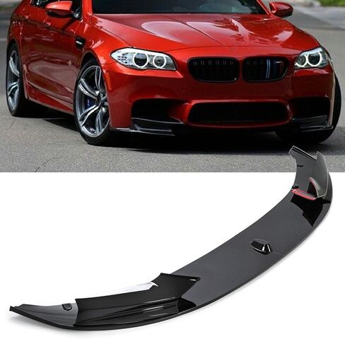 Front Pumper Lip Fit لعام 2011 2012 2013 2014 2015 2016 BMW F10 520i 528i 535i 550i M Sport Pumper Spoiler Splitter Black 4pcs in Kuwait