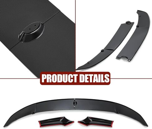 Front Pumper Lip Fit لعام 2011 2012 2013 2014 2015 2016 BMW F10 520i 528i 535i 550i M Sport Pumper Spoiler Splitter Black 4pcs in Kuwait