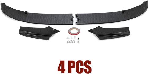 Front Pumper Lip Fit لعام 2011 2012 2013 2014 2015 2016 BMW F10 520i 528i 535i 550i M Sport Pumper Spoiler Splitter Black 4pcs in Kuwait