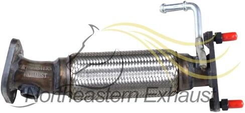 العادم الشمالي الشرقي | أنبوب العادم Flex Flex Flex غير القابل للصدأ متوافق مع Hyundai Accent 2012-2017 | كيا ريو 2012-2017 1.6L | حشوات حرة inlcuded | جزء استبدال السيارات in Saudi Arabia