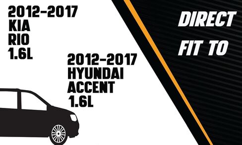العادم الشمالي الشرقي | أنبوب العادم Flex Flex Flex غير القابل للصدأ متوافق مع Hyundai Accent 2012-2017 | كيا ريو 2012-2017 1.6L | حشوات حرة inlcuded | جزء استبدال السيارات in Saudi Arabia