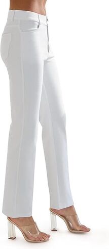 غزيرة الصحة جينز جينز تبدو jeggings مستقيمة الساق العديد من الألوان سروال سروال SPANDEX S-XXXL (X-LARGE ، أبيض) in Kuwait
