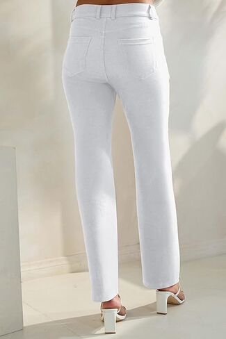 غزيرة الصحة جينز جينز تبدو jeggings مستقيمة الساق العديد من الألوان سروال سروال SPANDEX S-XXXL (X-LARGE ، أبيض) in Kuwait