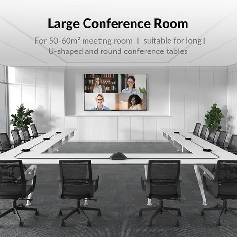 WYRESTORM Conference Speaker and Microphone, 360° Voice Pickup, AI Noise Reduction, USB/Bluetooth 10W Powerful Speakerphone w/Daisy Chain for 20 People for Zoom Teams in Kuwait