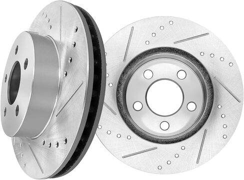 PM Auto Front Pridted Smoted Disc Rotors 288.15mm for 2002-2007 Jeep Liberty in Saudi Arabia