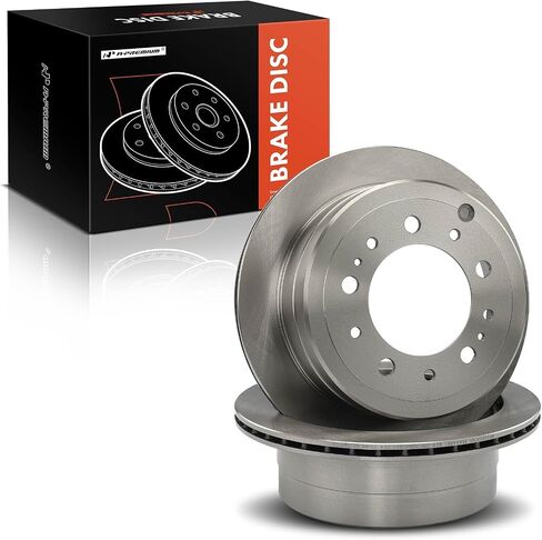 A-Premium 12.96 inch (329.2mm) Rear Vented Disc Brake Rotors Compatible with Select Toyota and Lexus Models - Land Cruiser, LX470, 1998-2007, 4.7L, 2-PC Set in Saudi Arabia