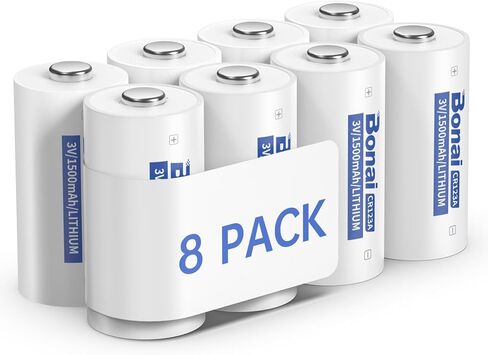 BONAI CR123A Batteries 3v Lithium Battery High Capacity CR123 CR17345 12PC for Flashlight and Security Device【Non-Rechargeable】 in Saudi Arabia