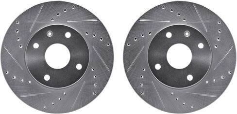 Dynamic Friction Company Brake Rotors For 1975-1994 Ford E-350 Econoline; 1976-1994 Ford F-350| Front Drilled Slotted Disc Brake Rotors| Brakes and Rotors in Saudi Arabia