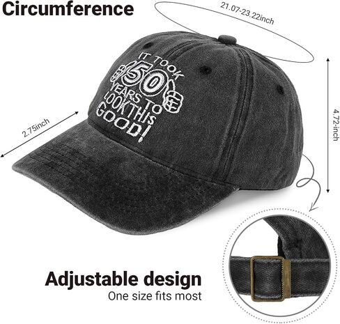 40th 50th 60th 70th Birthday Cap for Men Women,Funny Gifts for Husband Dad Grandad,1955-1985 Hat,Vintage Cotton Baseball Cap in Saudi Arabia