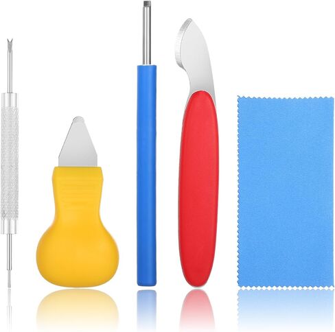 5 Pcs Watch Back Remover Tool, Watch Battery Replacement Tool Kit, Pry Watchs Back Cover Case Opener for Wristwatch Repair in Saudi Arabia