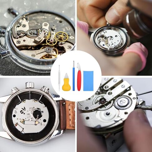 5 Pcs Watch Back Remover Tool, Watch Battery Replacement Tool Kit, Pry Watchs Back Cover Case Opener for Wristwatch Repair in Saudi Arabia