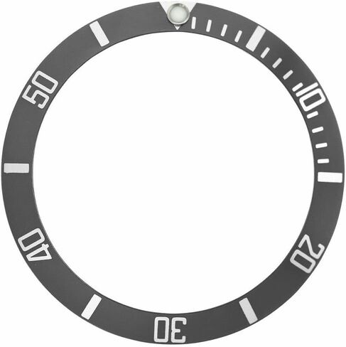 Ewatchparts Replacement Submariner Bezel Insert Compatible With Rolex 16800, 16610 Gray Gray in Saudi Arabia