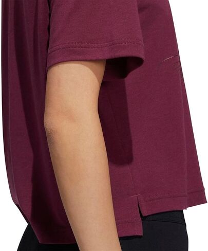 Adidas Womens Sportswear Holiday Graphic Tee Short Sleeve ، Victory Crimson in Saudi Arabia