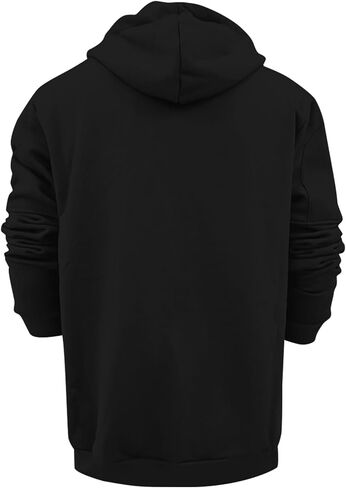 هوديي للرجال الكامل Zip Up Sweatshirts الأكمام الطويلة ذات الحجم الكبير مع معطف الشتاء خريف سستة in Saudi Arabia